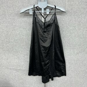 Cacique Women’s Size 22/24 Black Strappy Lace Slip Dress With Adjustable Straps